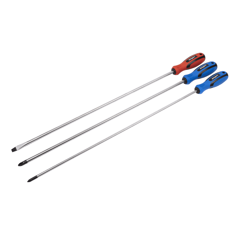 Sealey Screwdriver Set 3pc Extra-Long Model No-S0895