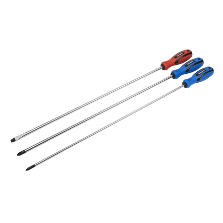 Sealey Screwdriver Set 3pc Extra-Long Model No-S0895