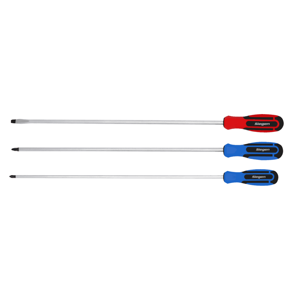 Sealey Screwdriver Set 3pc Extra-Long Model No-S0895