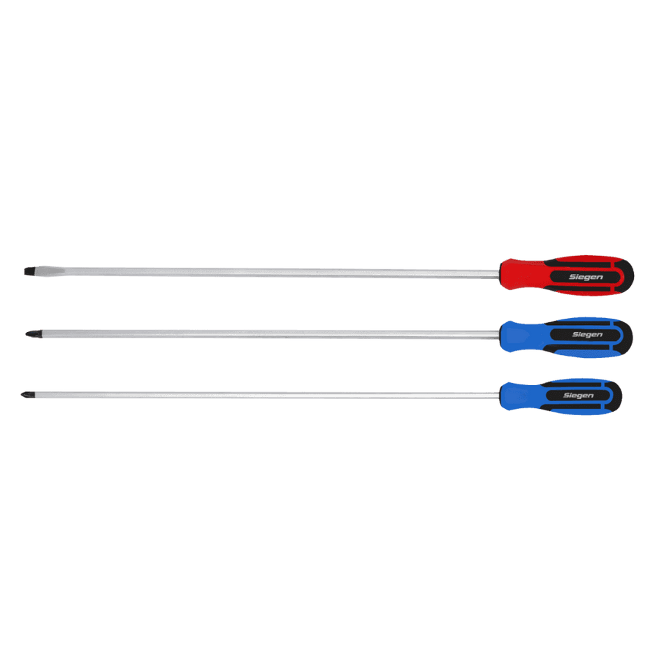 Sealey Screwdriver Set 3pc Extra-Long Model No-S0895