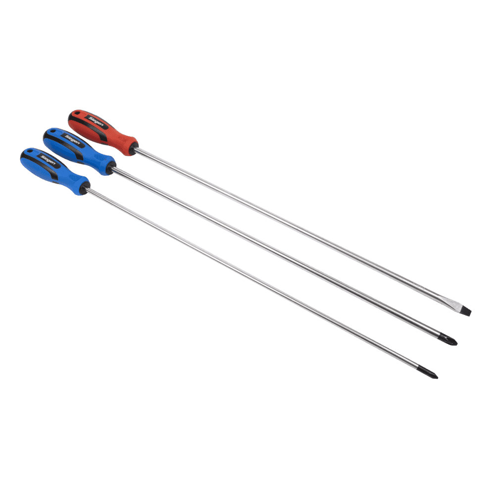 Sealey Screwdriver Set 3pc Extra-Long Model No-S0895