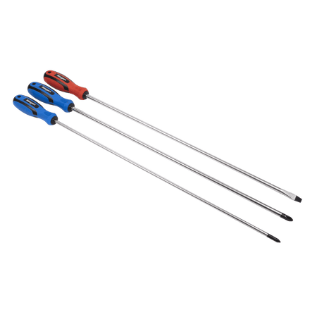 Sealey Screwdriver Set 3pc Extra-Long Model No-S0895