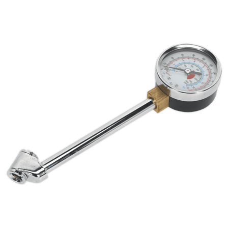 Sealey Twin Connector Tyre Pressure Gauge 0-220psi Model No-TSTPG34