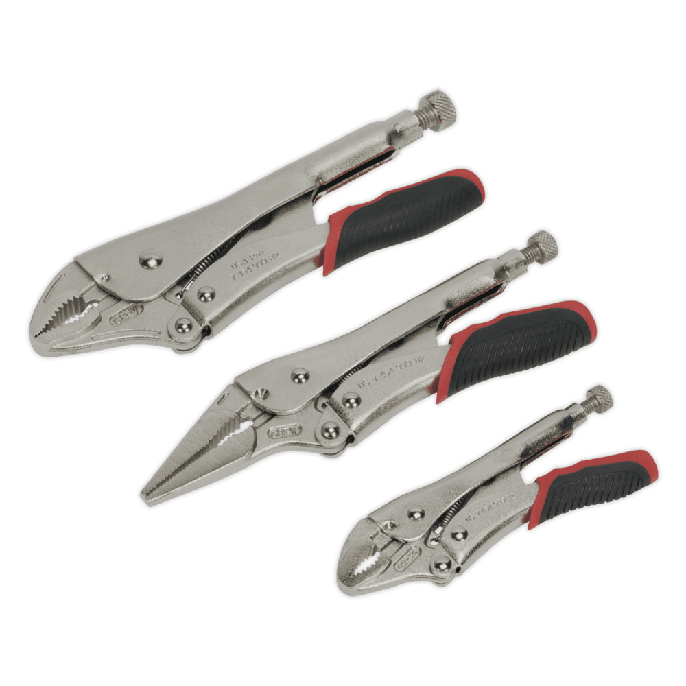 Sealey Locking Pliers Set 3pc Quick Release Model No-AK6863