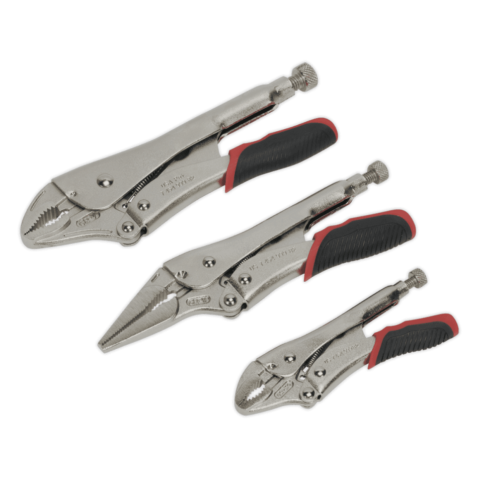 Sealey Locking Pliers Set 3pc Quick Release Model No-AK6863
