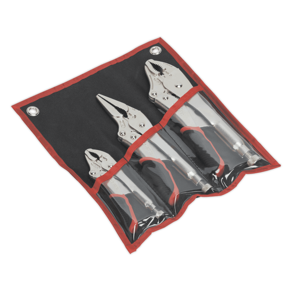 Sealey Locking Pliers Set 3pc Quick Release Model No-AK6863