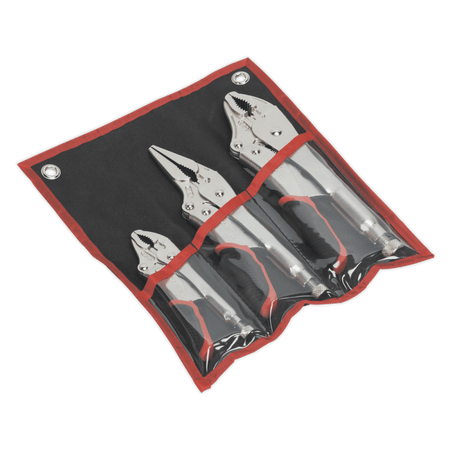 Sealey Locking Pliers Set 3pc Quick Release Model No-AK6863