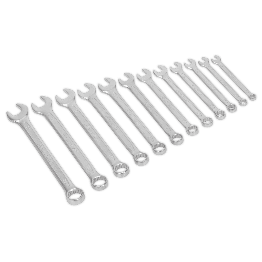 Sealey Combination Spanner Set 12pc Cold Stamped Metric Model No-AK6325