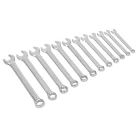 Sealey Combination Spanner Set 12pc Cold Stamped Metric Model No-AK6325