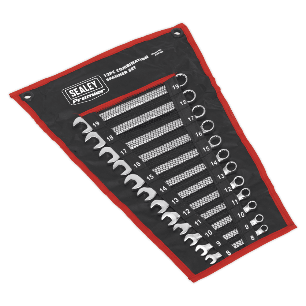 Sealey Combination Spanner Set 12pc Cold Stamped Metric Model No-AK6325
