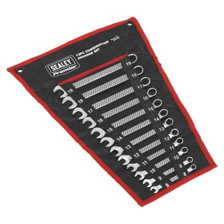 Sealey Combination Spanner Set 12pc Cold Stamped Metric Model No-AK6325