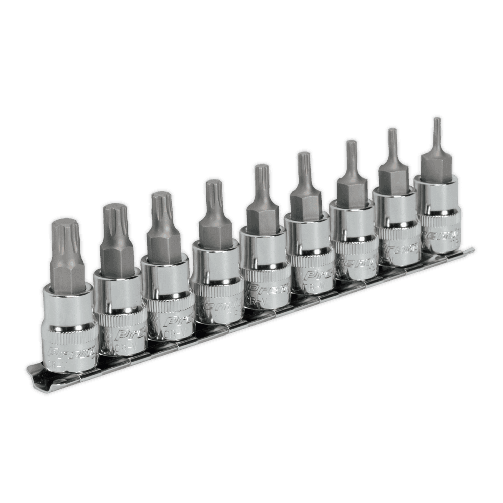 Sealey TRX-P Socket Bit Set 9pc 3/8"Sq Drive 50mm Model No-AK6222