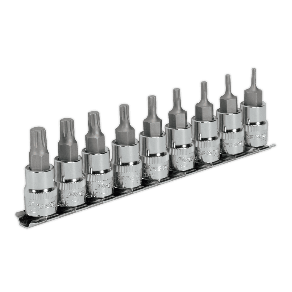 Sealey TRX-P Socket Bit Set 9pc 3/8"Sq Drive 50mm Model No-AK6222