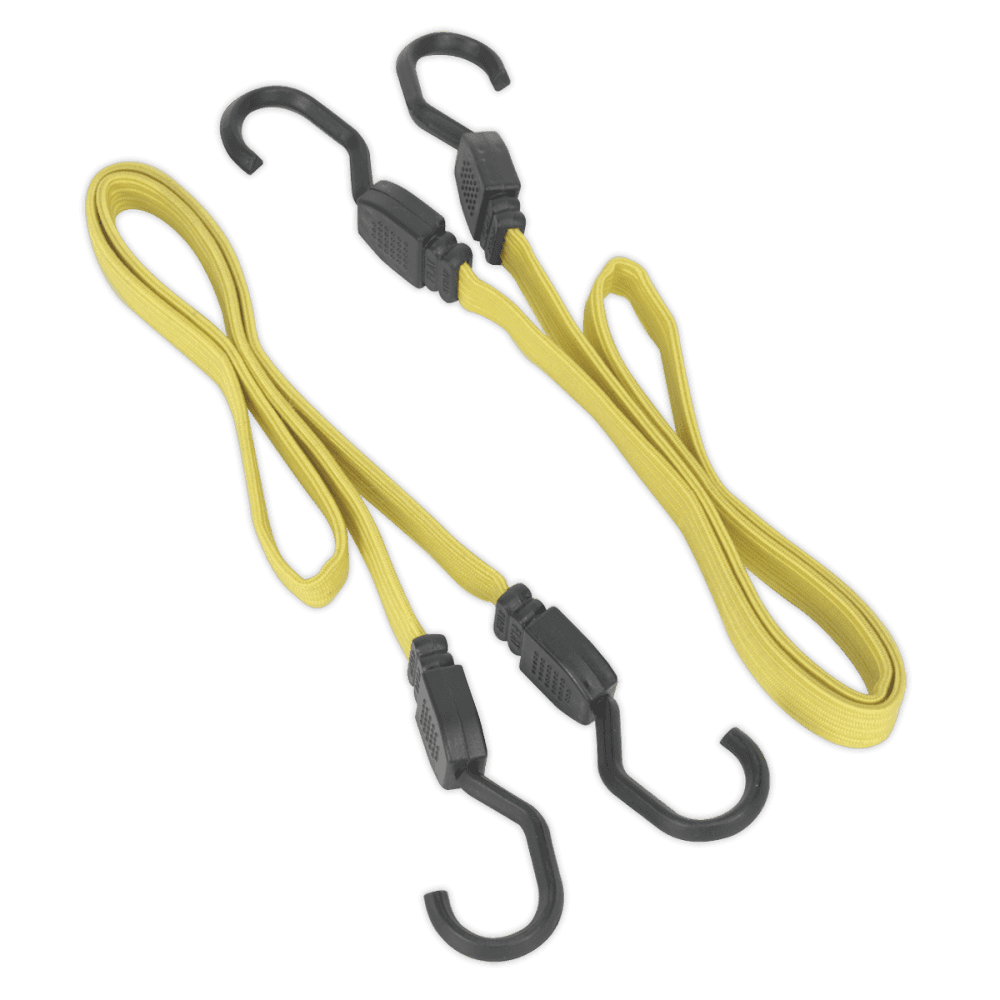 Sealey 910mm Flat Bungee Cord Set 2pc Model No-BCS18