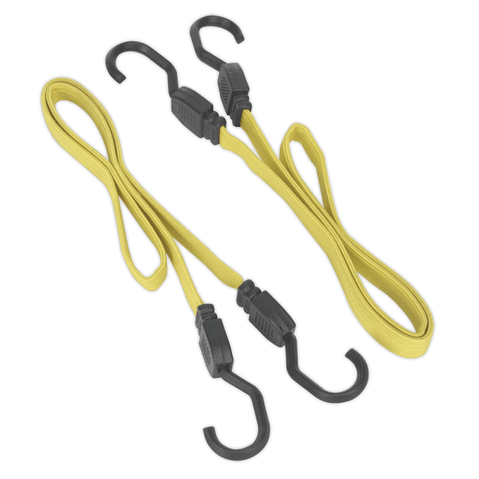 Sealey 910mm Flat Bungee Cord Set 2pc Model No-BCS18