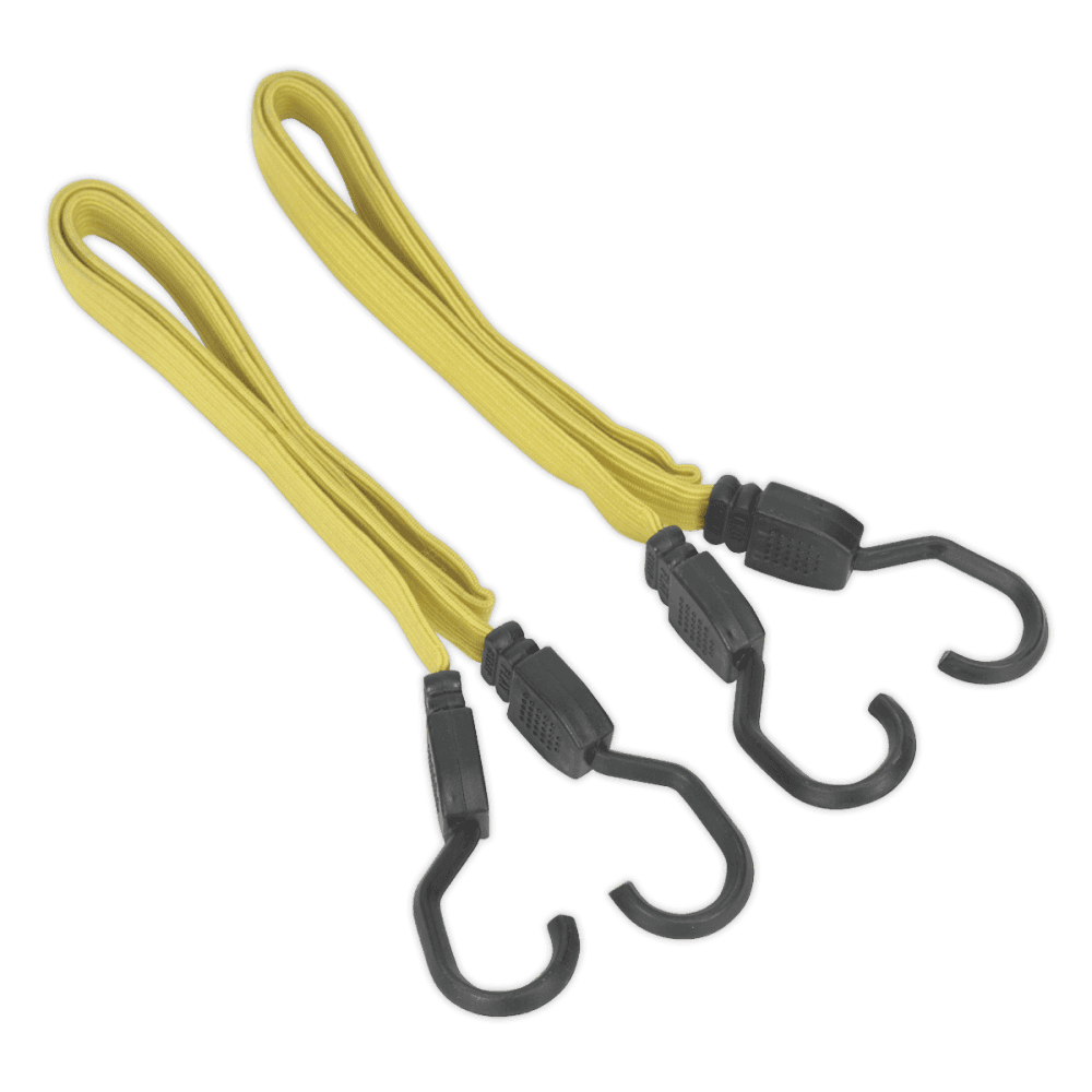 Sealey 910mm Flat Bungee Cord Set 2pc Model No-BCS18