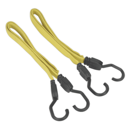 Sealey 910mm Flat Bungee Cord Set 2pc Model No-BCS18
