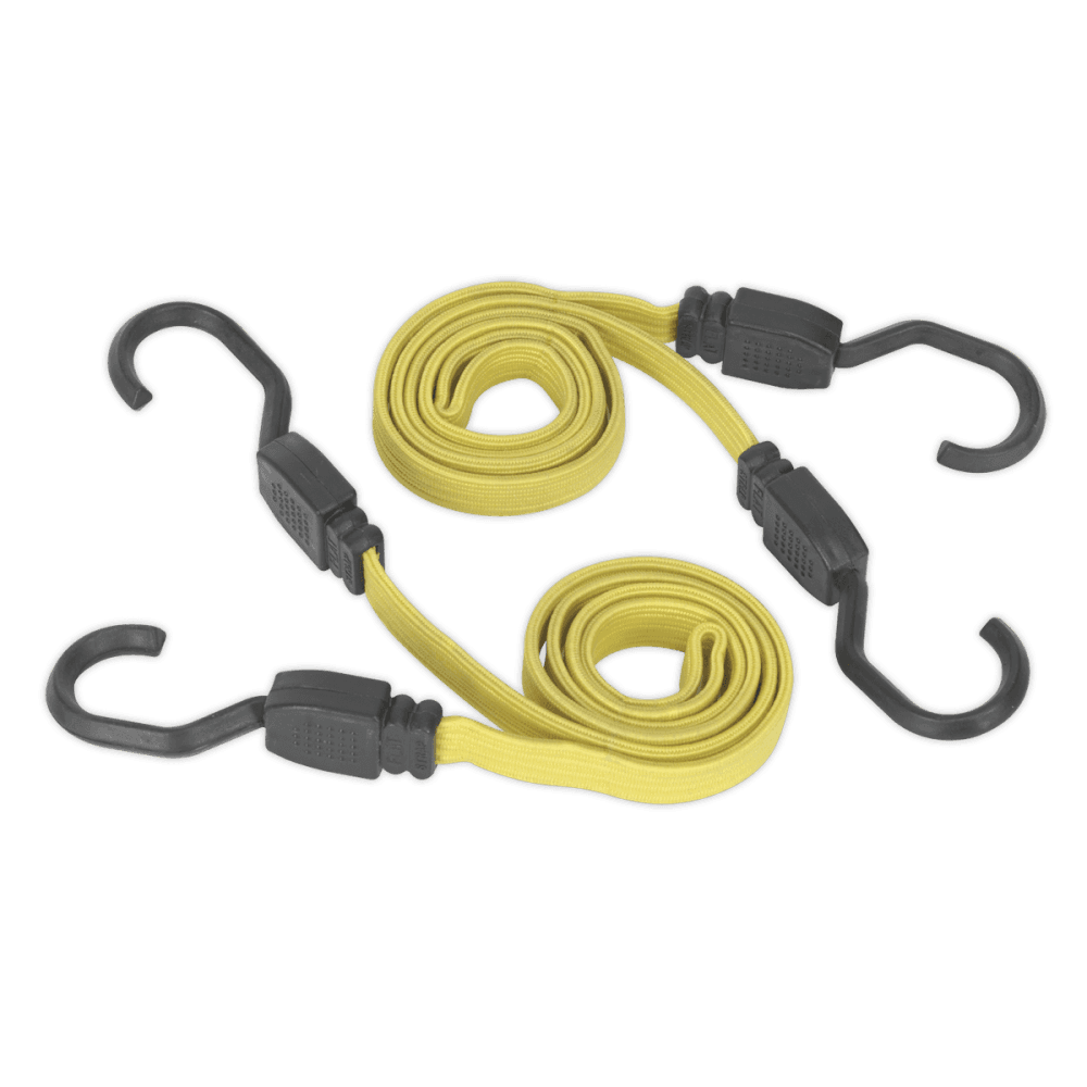 Sealey 910mm Flat Bungee Cord Set 2pc Model No-BCS18