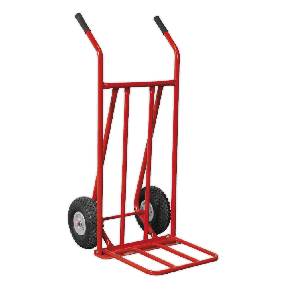 Sealey Sack Truck with Pneumatic Tyres 150kg Foldable Toe Model No-CST800