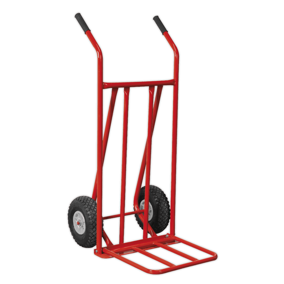 Sealey Sack Truck with Pneumatic Tyres 150kg Foldable Toe Model No-CST800