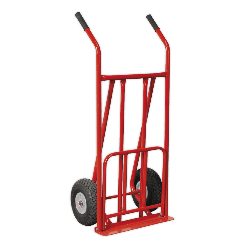 Sealey Sack Truck with Pneumatic Tyres 150kg Foldable Toe Model No-CST800
