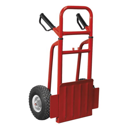 Sealey Sack Truck with Pneumatic Tyres 200kg Folding Model No-CST801