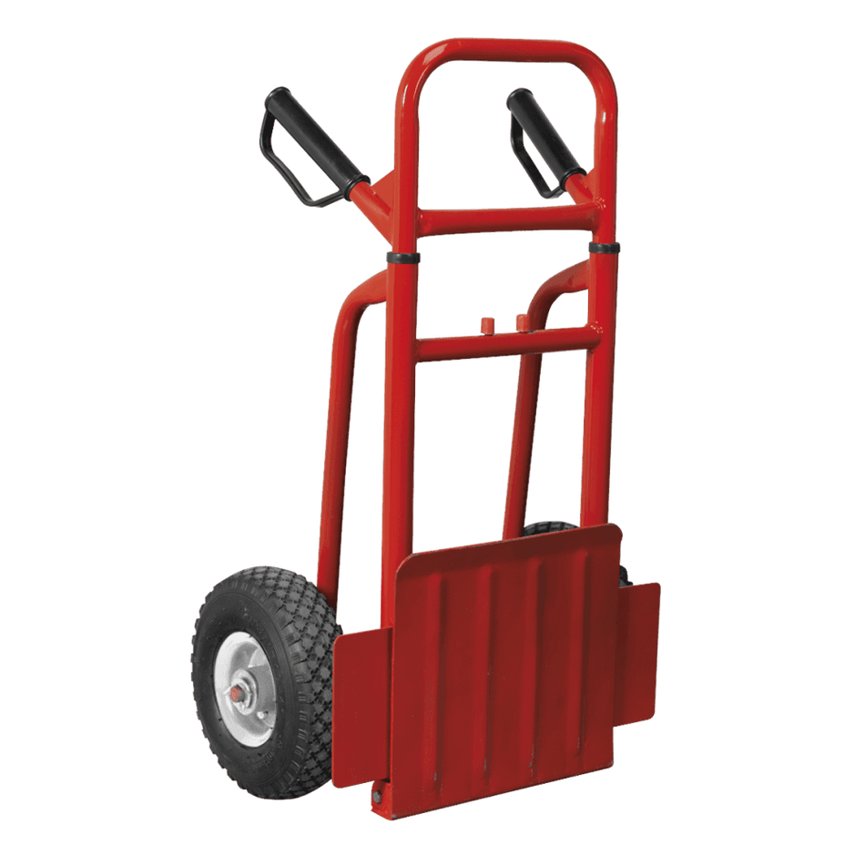 Sealey Sack Truck with Pneumatic Tyres 200kg Folding Model No-CST801