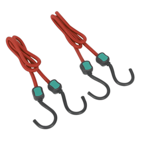 Sealey 760mm Bungee Cord Set 2pc Model No-BCS22