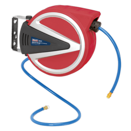 Sealey Retractable Air Hose Reel 15mtr 8mm ID PU Hose Model No-SA814
