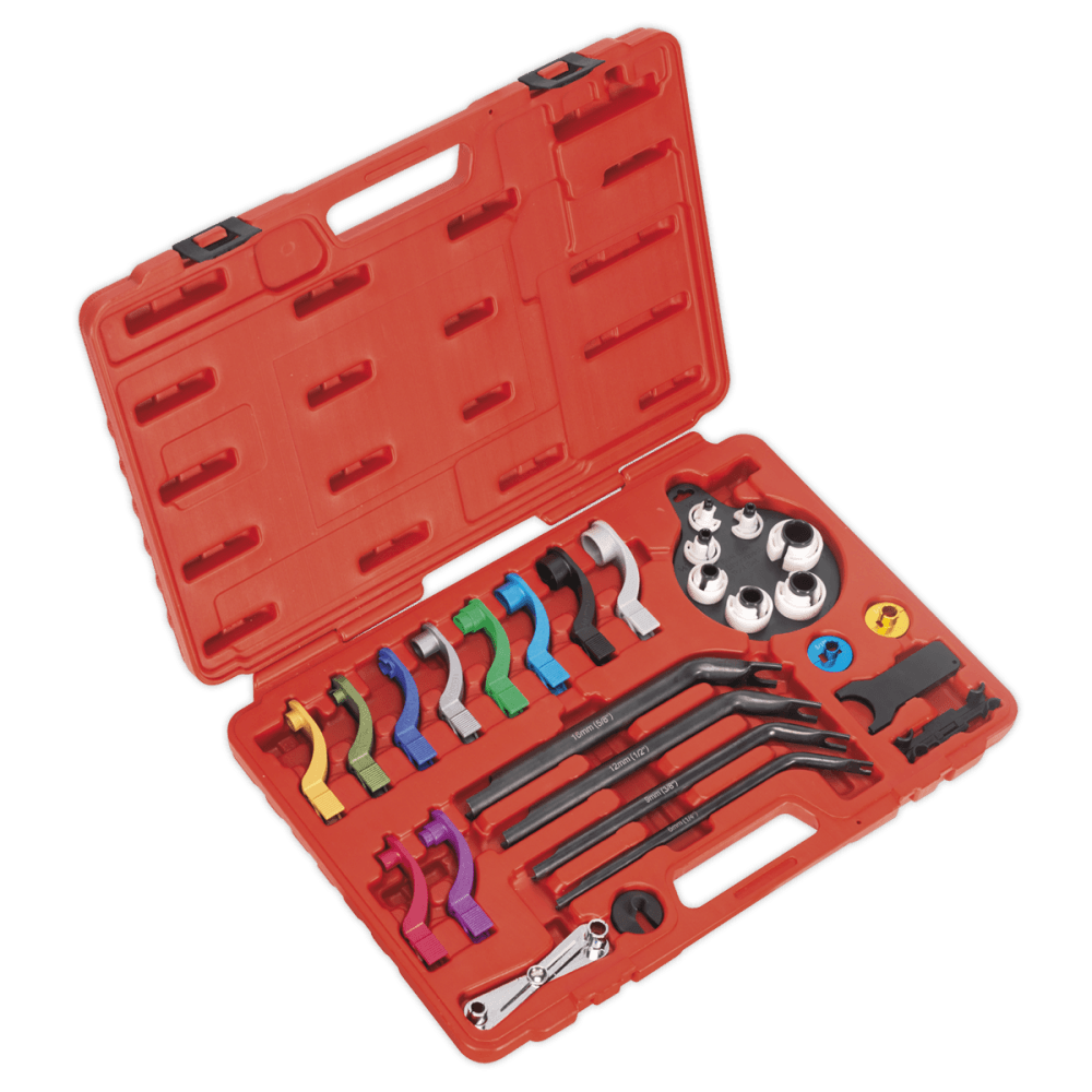 Sealey Fuel & Air Conditioning Disconnection Tool Kit 27pc Model No-VS0557