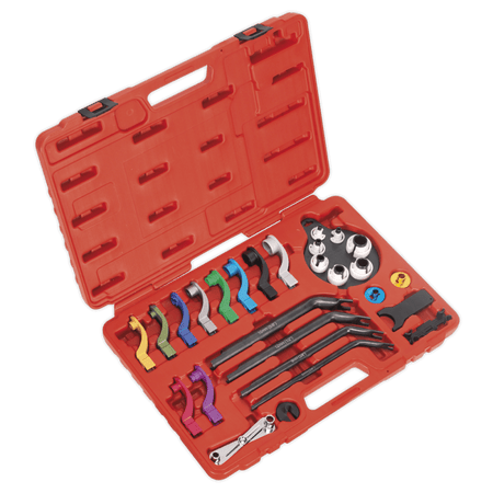 Sealey Fuel & Air Conditioning Disconnection Tool Kit 27pc Model No-VS0557
