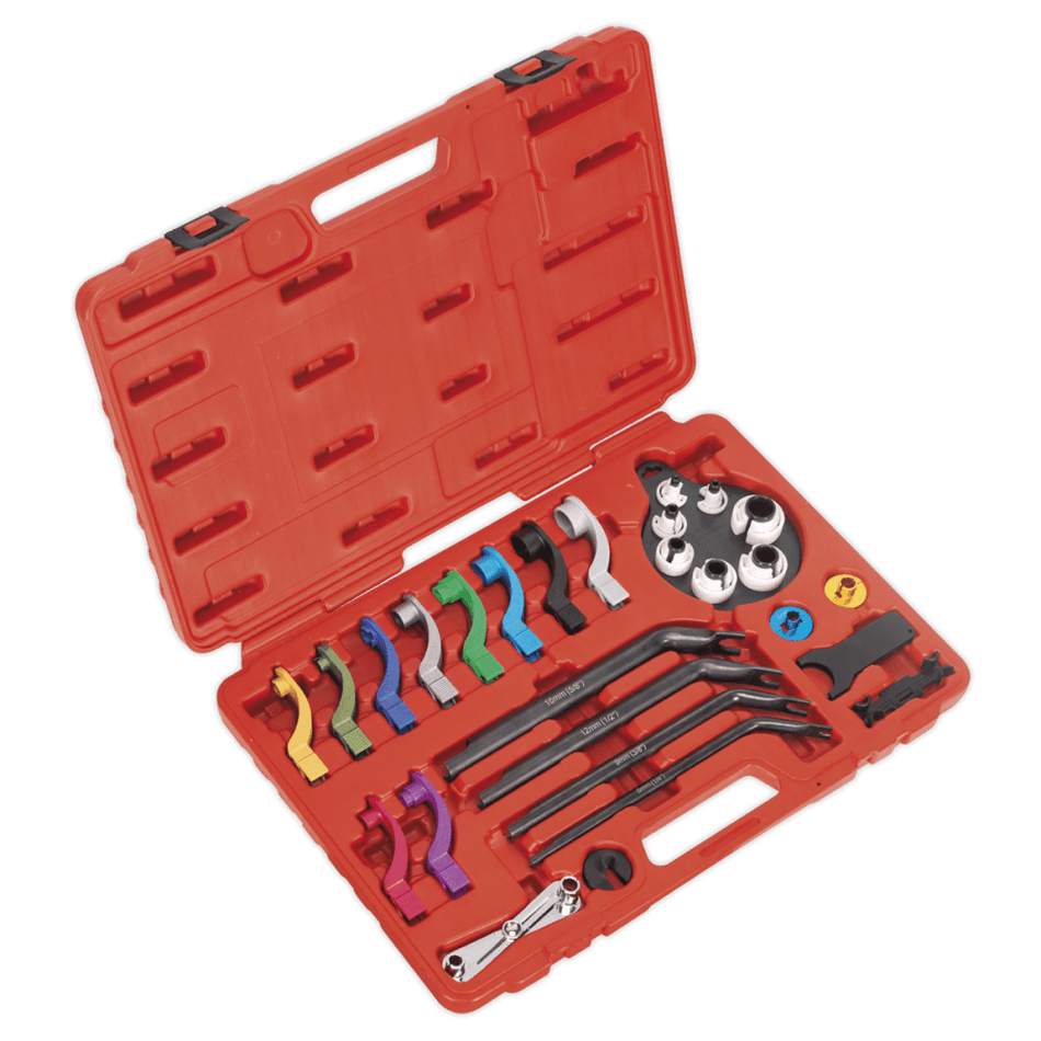 Sealey Fuel & Air Conditioning Disconnection Tool Kit 27pc Model No-VS0557