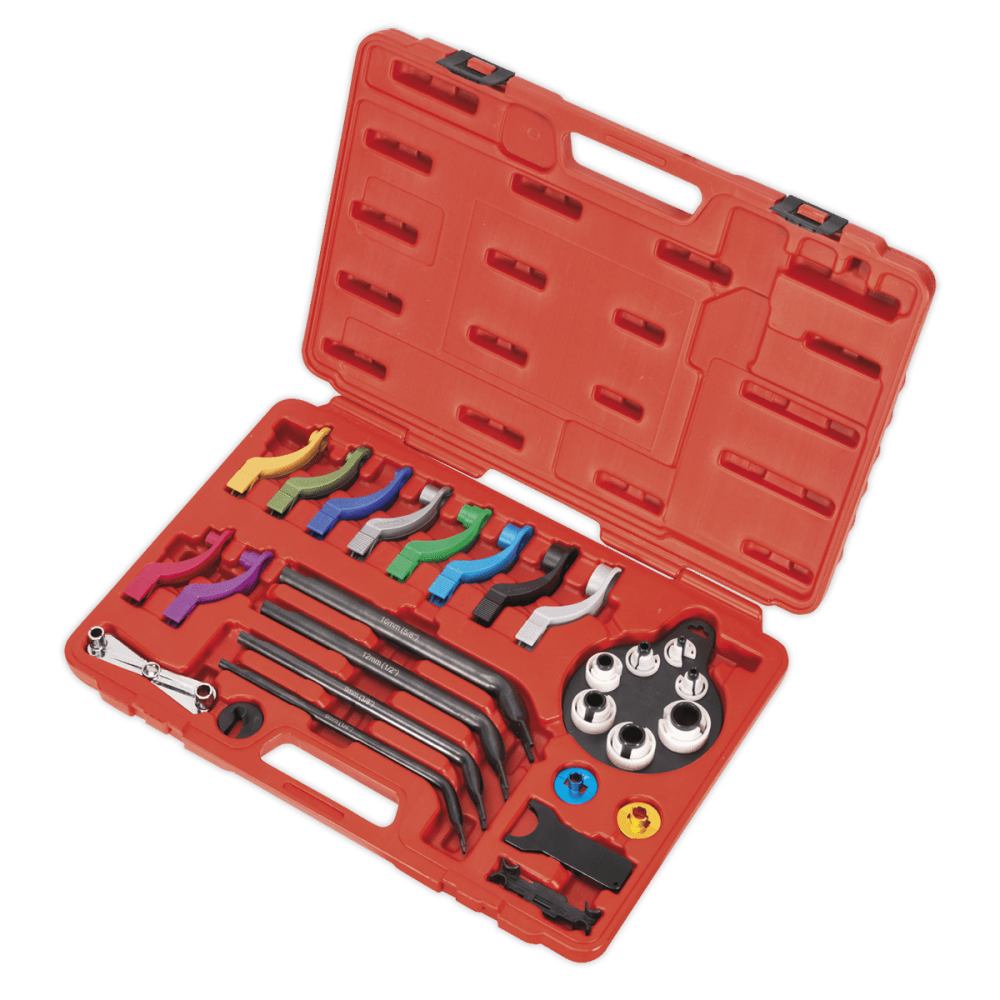 Sealey Fuel & Air Conditioning Disconnection Tool Kit 27pc Model No-VS0557