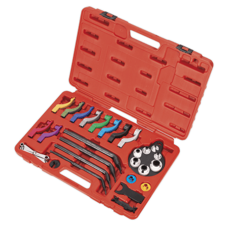 Sealey Fuel & Air Conditioning Disconnection Tool Kit 27pc Model No-VS0557