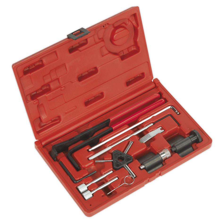 Sealey Diesel Engine Setting/Locking Kit - VAG, Dodge, Ford, Mitsubishi - 1.2D, 1.4D, 1.6D, 1.9D, 2.0D TDi PD/CR - Belt Drive Model No-VSE5951