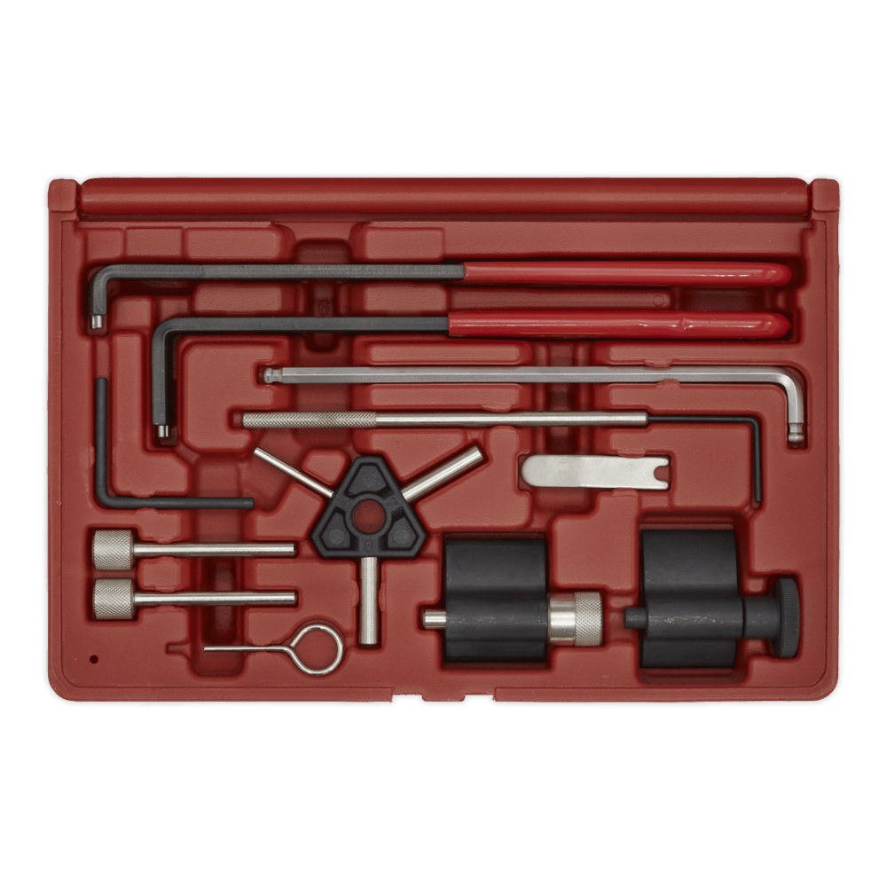 Sealey Diesel Engine Setting/Locking Kit - VAG, Dodge, Ford, Mitsubishi - 1.2D, 1.4D, 1.6D, 1.9D, 2.0D TDi PD/CR - Belt Drive Model No-VSE5951