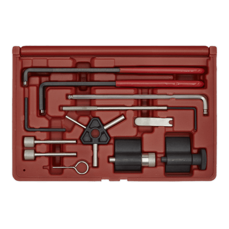 Sealey Diesel Engine Setting/Locking Kit - VAG, Dodge, Ford, Mitsubishi - 1.2D, 1.4D, 1.6D, 1.9D, 2.0D TDi PD/CR - Belt Drive Model No-VSE5951