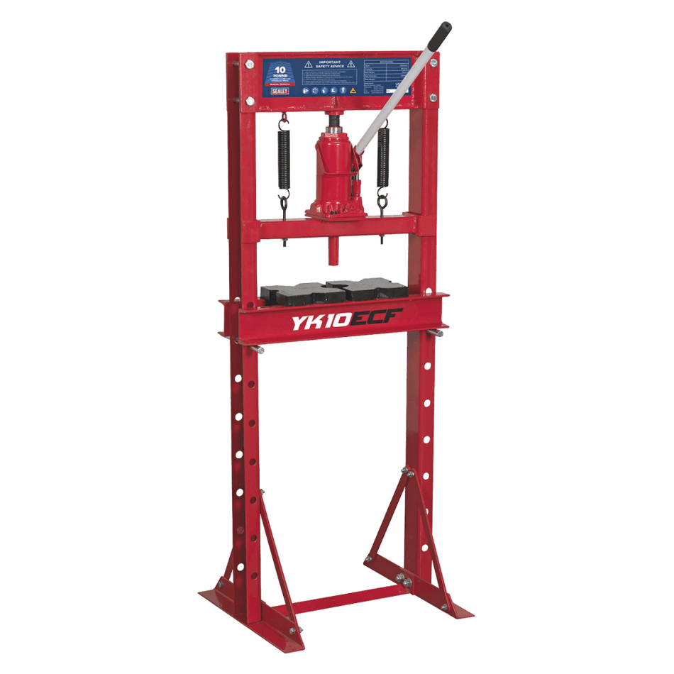 Sealey Hydraulic Press 10tonne Economy Floor Type Model No-YK10ECF