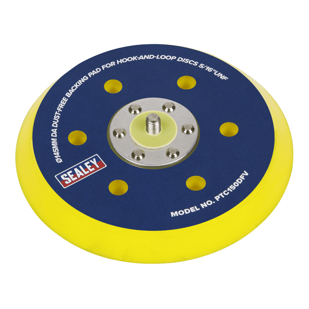 Sealey DA Dust-Free Backing Pad for Hook & Loop Discs 145mm 5/16"UNF Model No-PTC150DFV