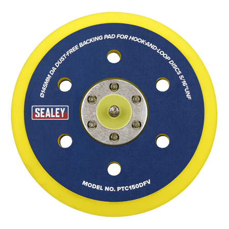 Sealey DA Dust-Free Backing Pad for Hook & Loop Discs 145mm 5/16"UNF Model No-PTC150DFV