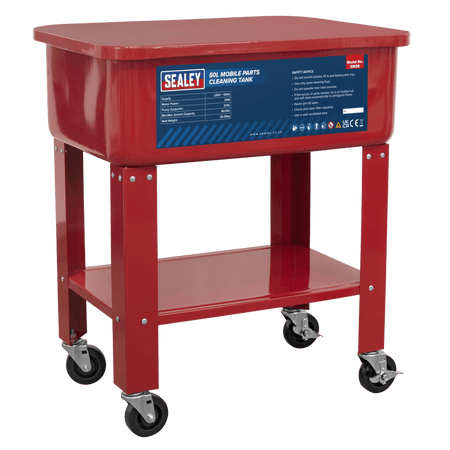 Sealey Mobile Parts Cleaning Tank 50ltr Model No-SM28