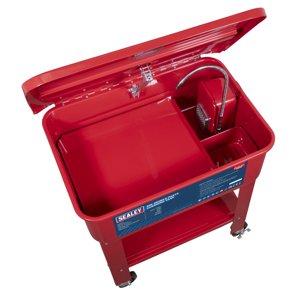 Sealey Mobile Parts Cleaning Tank 50ltr Model No-SM28