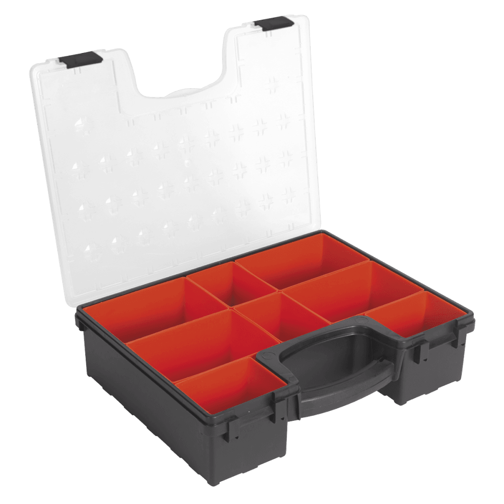 Sealey Parts Storage Case with 8 Removable Compartments Model No-APAS3R