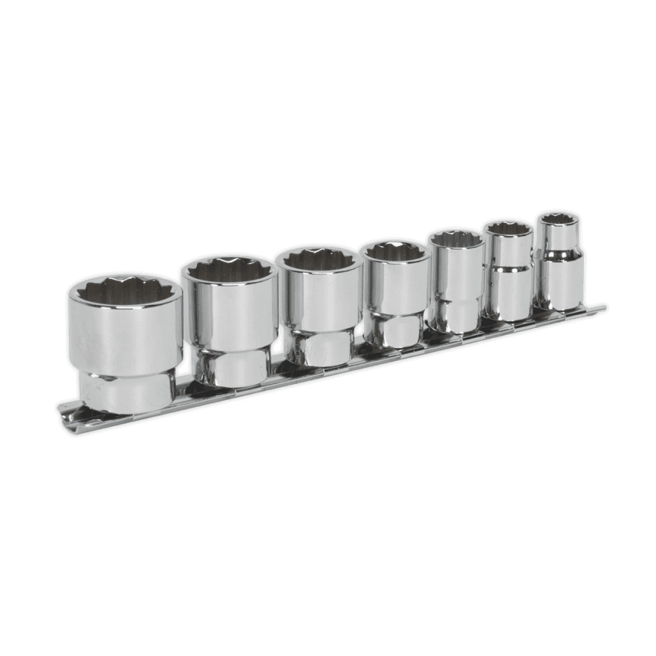 Sealey Socket Set 7pc 3/8"Sq Drive Whitworth Model No-AK2676
