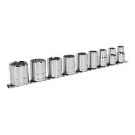 Sealey Socket Set 9pc 1/2"Sq Drive Whitworth Model No-AK2677