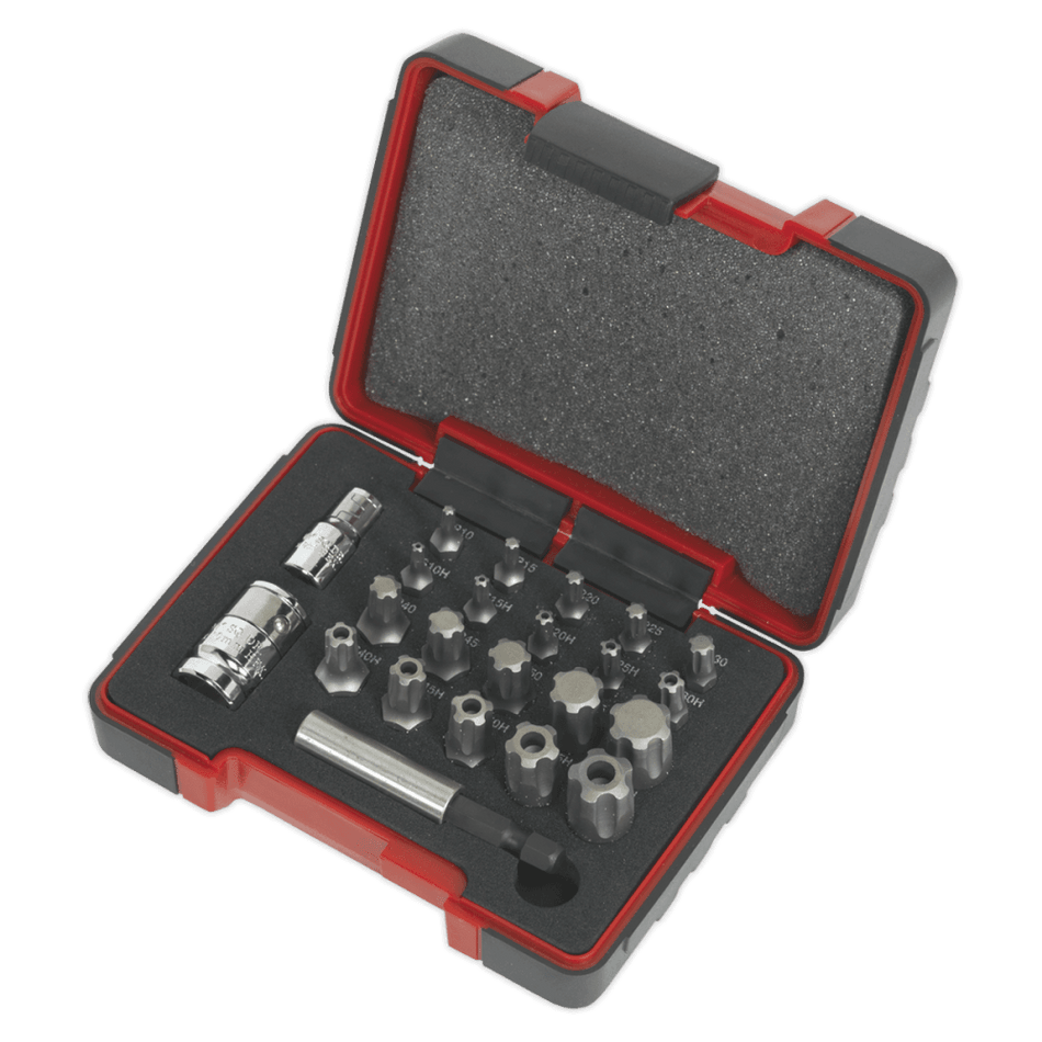 Sealey TRX-P & Security TRX-TS Bit Set 23pc 1/4" & 3/8"Sq Drive Model No-AK6226