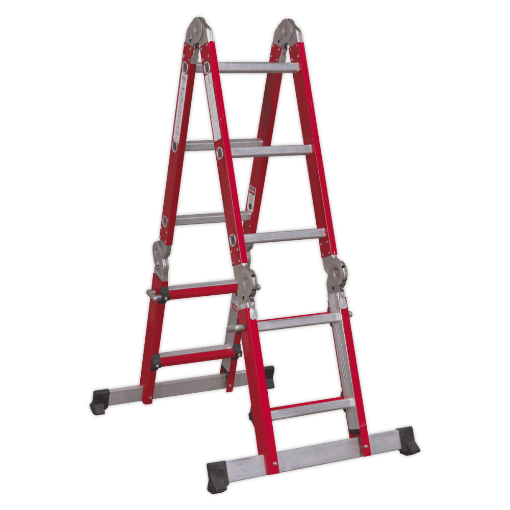 Sealey Aluminium Multipurpose Ladder EN 131 Adjustable Height Model No-AFPL2