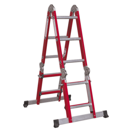 Sealey Aluminium Multipurpose Ladder EN 131 Adjustable Height Model No-AFPL2