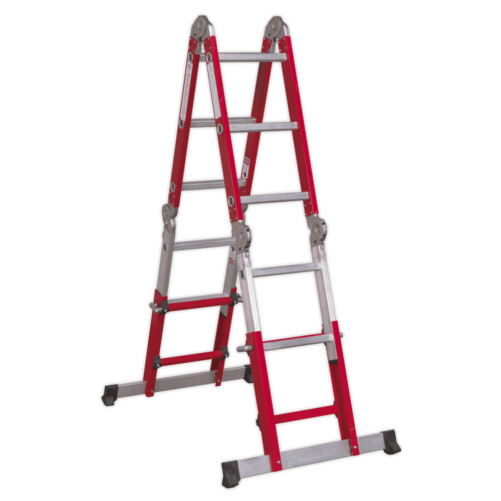 Sealey Aluminium Multipurpose Ladder EN 131 Adjustable Height Model No-AFPL2