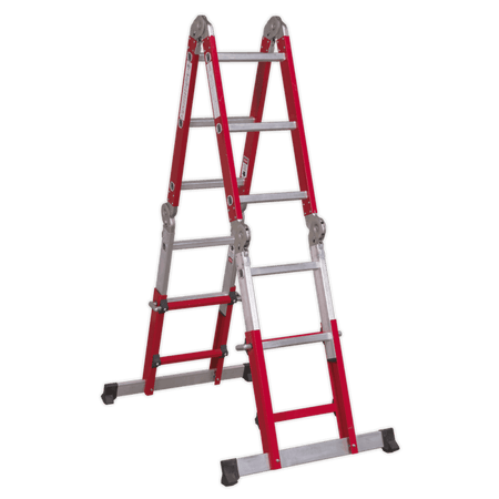 Sealey Aluminium Multipurpose Ladder EN 131 Adjustable Height Model No-AFPL2
